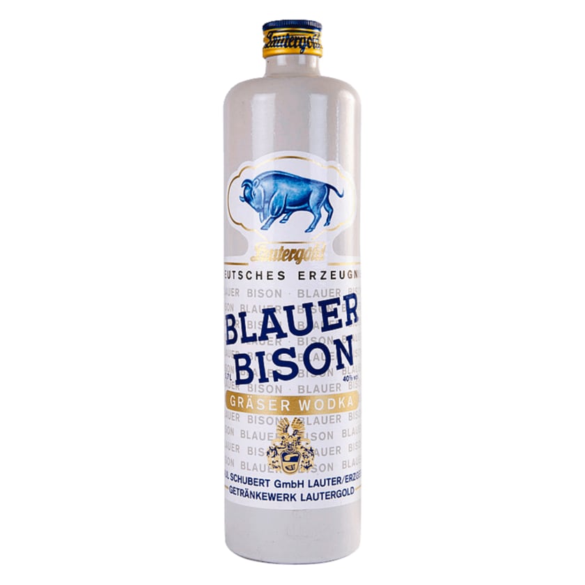 Lautergold Blauer Bison Gräser Wodka 0,7l